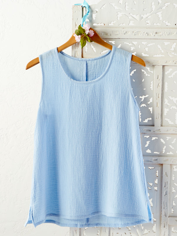 Cotton Ripple Tank Top FINAL SALE (No Returns)