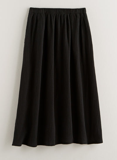 Cotton Ripple Pocket Midi Skirt FINAL SALE (No Returns)