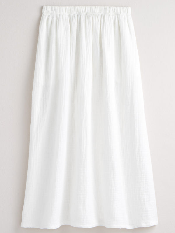 Cotton Ripple Pocket Midi Skirt FINAL SALE (No Returns)