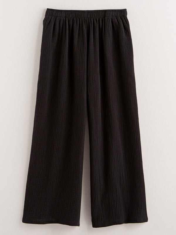 Cotton Ripple Wide-leg Pants FINAL SALE (No Returns)