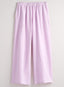 Cotton Ripple Wide-leg Pants