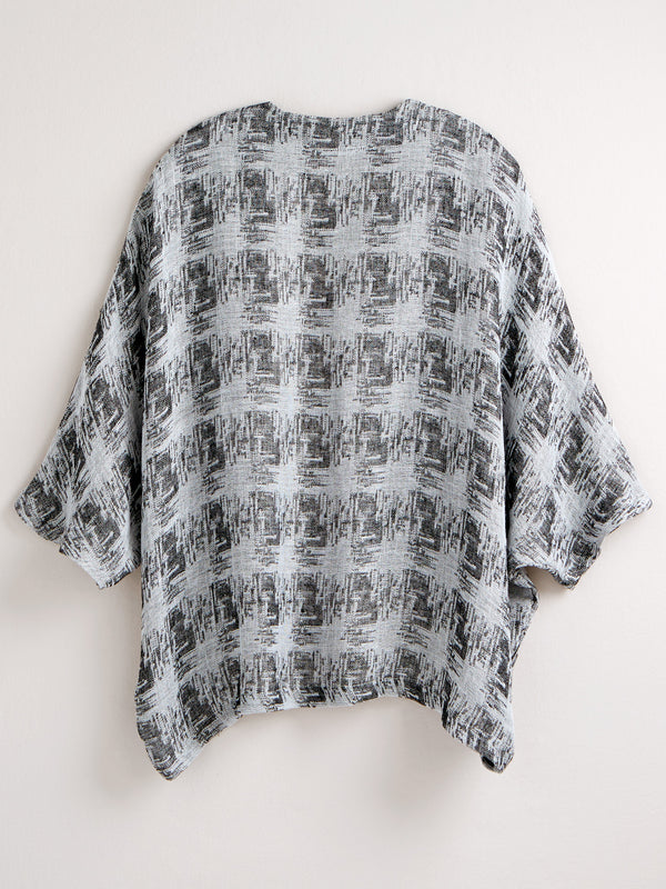 Linen-blend Ikat Jacket