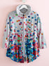 Confetti Ruffle Collar Jacket