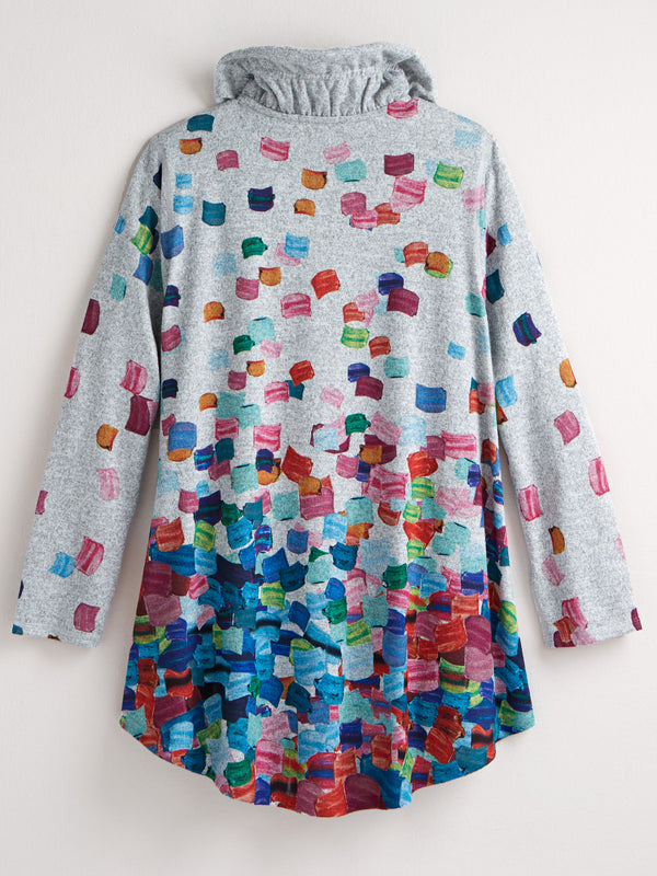 Confetti Ruffle Collar Jacket