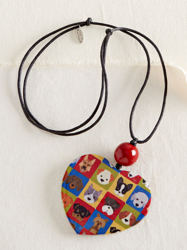 Puppy Pals Heart Necklace