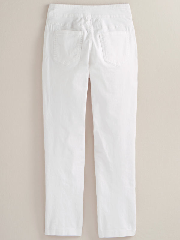 Slim Fit White Denim Jeans