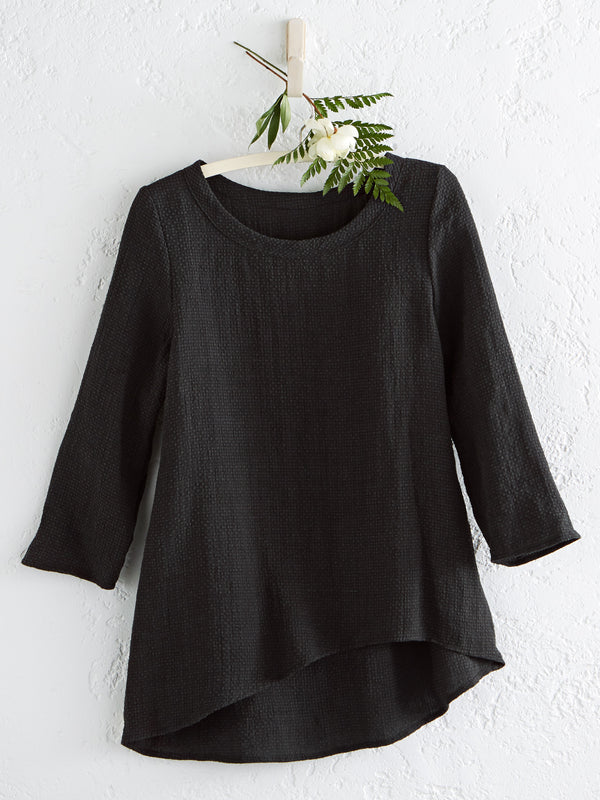 Asymmetric Dobby Weave Tunic