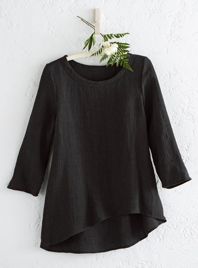 Asymmetric Dobby Weave Tunic