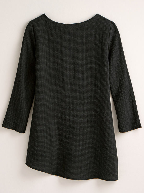 Asymmetric Dobby Weave Tunic