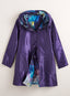 Purple Rain Reversible Pleated Raincoat