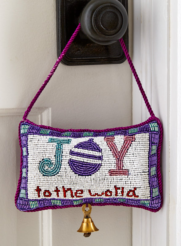 Beaded Joy Door Hanger