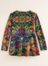 Impressionist Garden Reversible Knit Jacket FINAL SALE (No Returns)