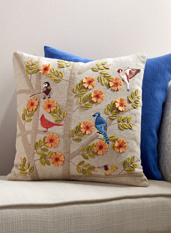 Birds and Blossoms Pillow Set