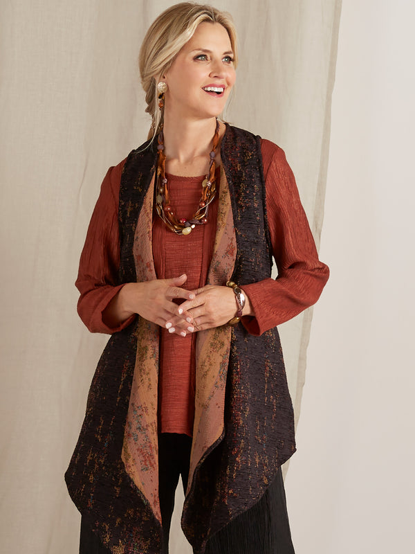 Golden Hour Chenille Vest FINAL SALE (No Returns)