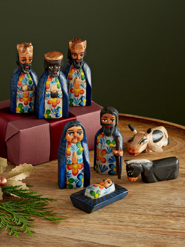 Guatemalan Folk Art Mini Nativity