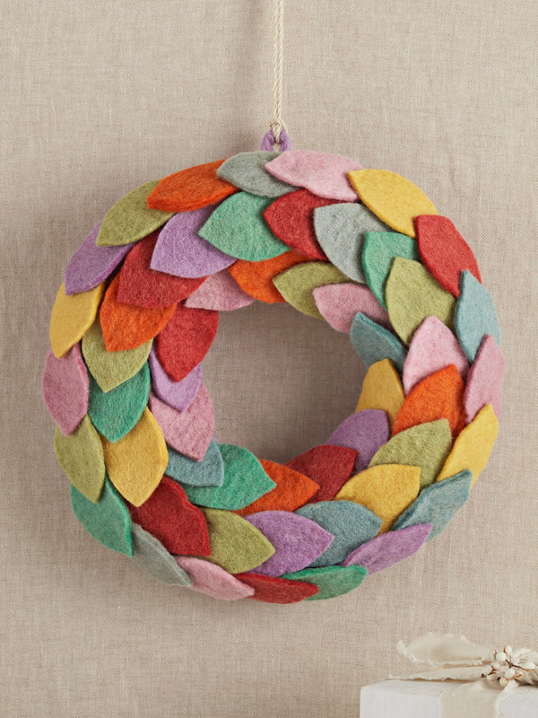 Pastel Felt Wreath FINAL SALE (No Returns)