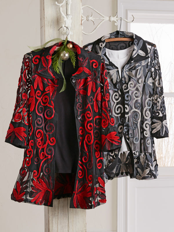 Sheer Soutache Jacket