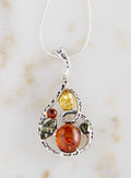 Amber Energy Tricolor Necklace