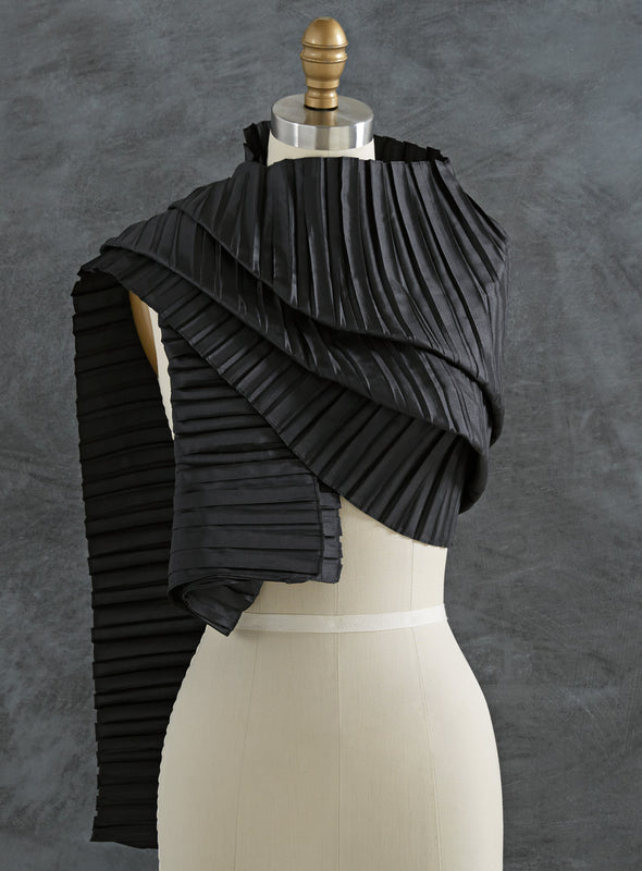 Above the Fold Pleated Scarf