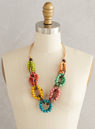 Bahama Mama Rainbow Beaded Necklace