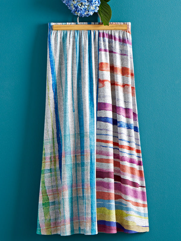 Rainbow Mountain Midi Skirt FINAL SALE (No Returns)