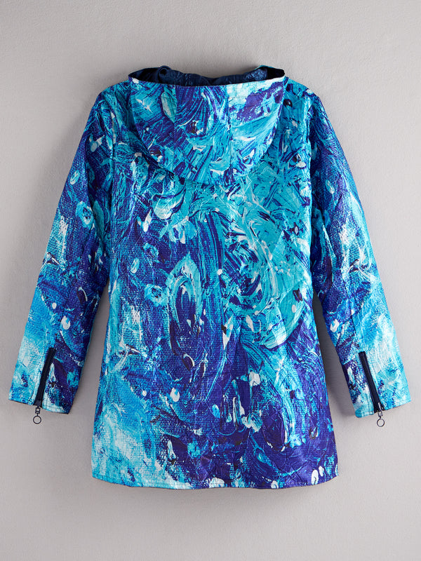 Ocean Hideaway Reversible Raincoat