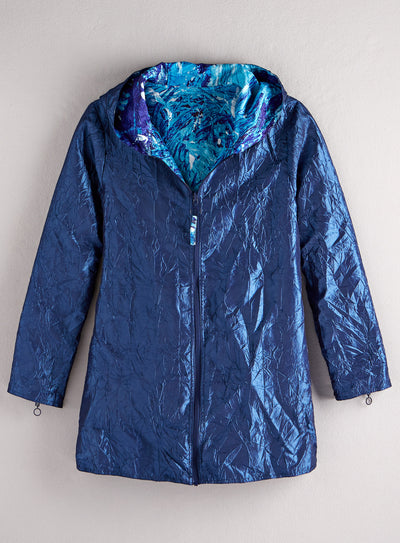 Ocean Hideaway Reversible Raincoat