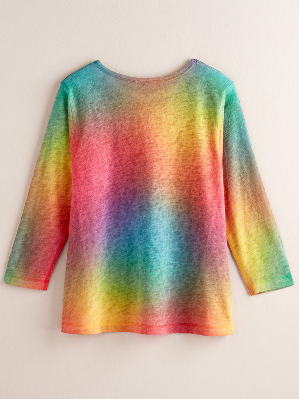 Hazy Rainbow Knit Top