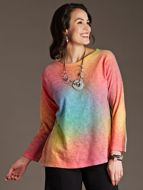 Hazy Rainbow Knit Top