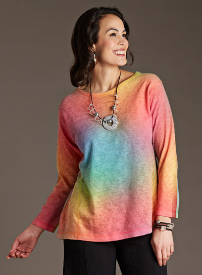 Hazy Rainbow Knit Top