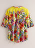 Lush Garden Pleated Tunic FINAL SALE (No Returns)