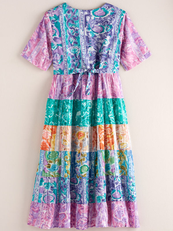 Tiered Cotton Voile Garden Dress