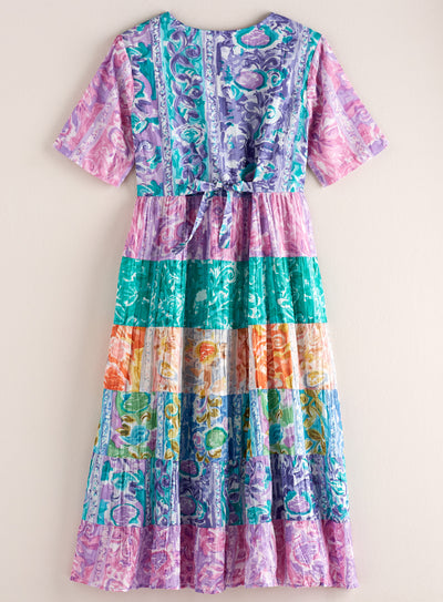 Tiered Cotton Voile Garden Dress