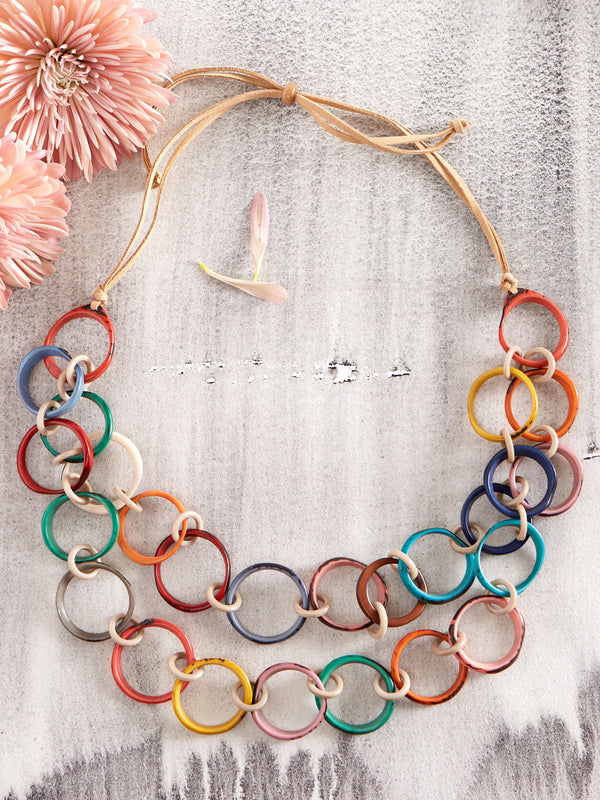 Tropical Punch Tagua Necklace