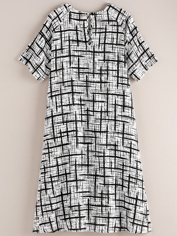 Puzzle Pieces A-line Dress FINAL SALE (No Returns)