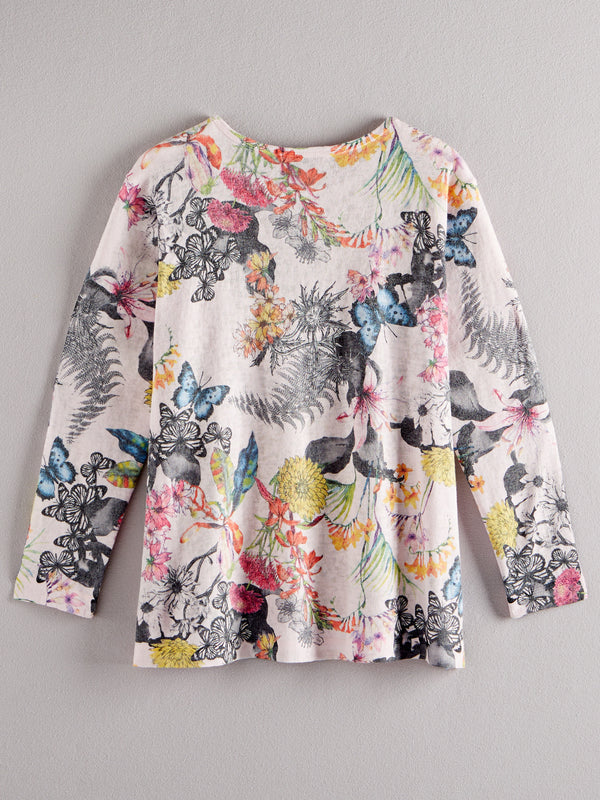 Butterfly Botanical Top FINAL SALE (No Returns)