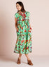 Aviary Cotton Caftan Dress