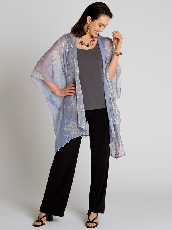 Pewter Lotus Caftan Outfit