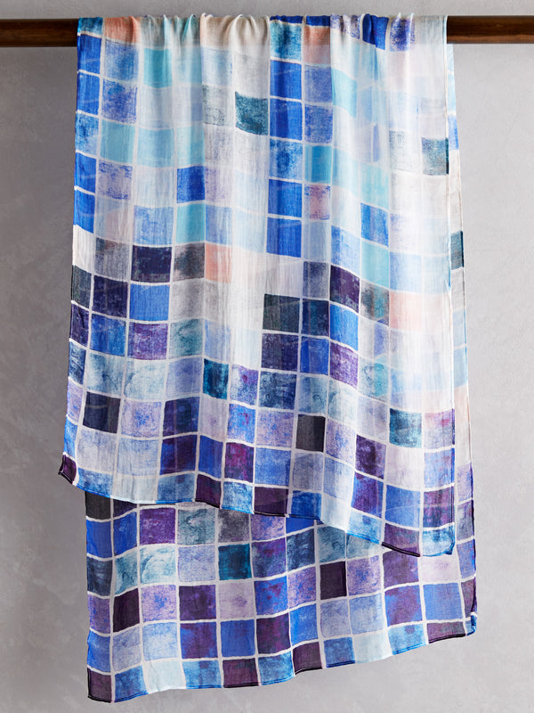 Breeze Block Silky Scarf