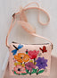 Dragonfly Garden Hand-painted Leather Crossbody Bag