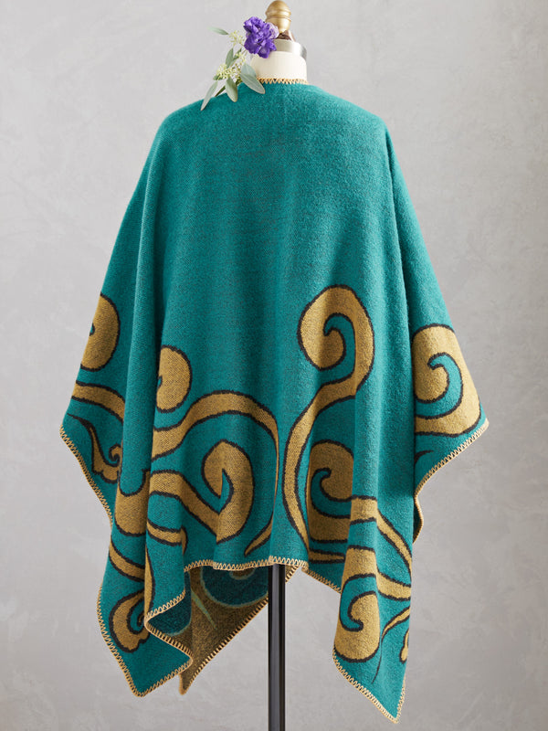 Hands-free Blanket Wrap - Teal and Gold FINAL SALE (No Returns)