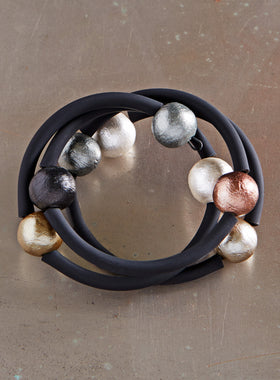 Planetary Pearl Wrap Bracelet