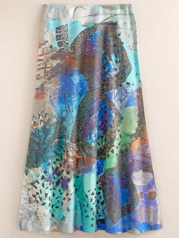 Peacock Remix Midi Skirt FINAL SALE (No Returns)