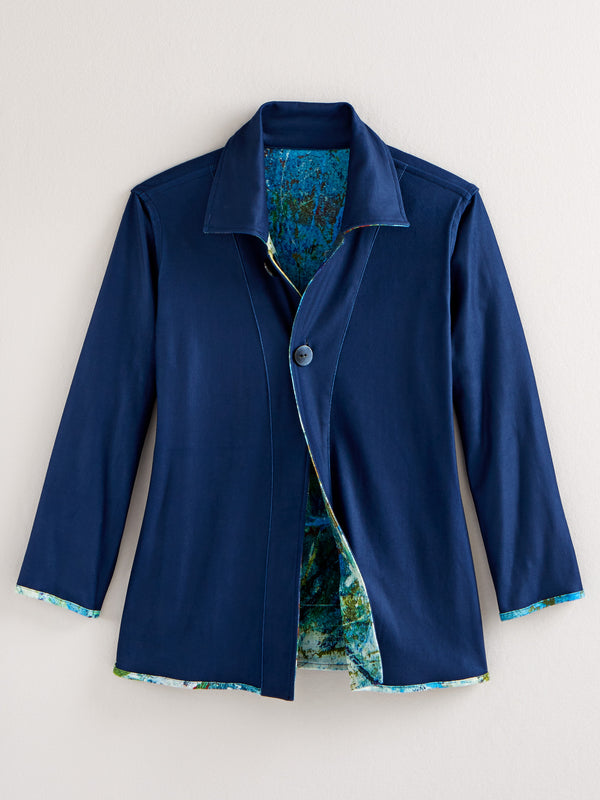 Arctic Blues Reversible Shirt Jacket FINAL SALE (No Returns)