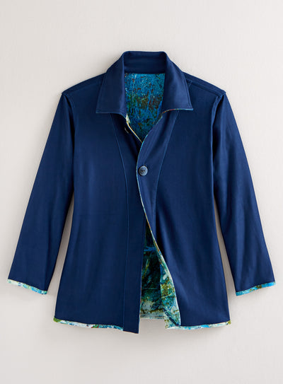 Arctic Blues Reversible Shirt Jacket FINAL SALE (No Returns)