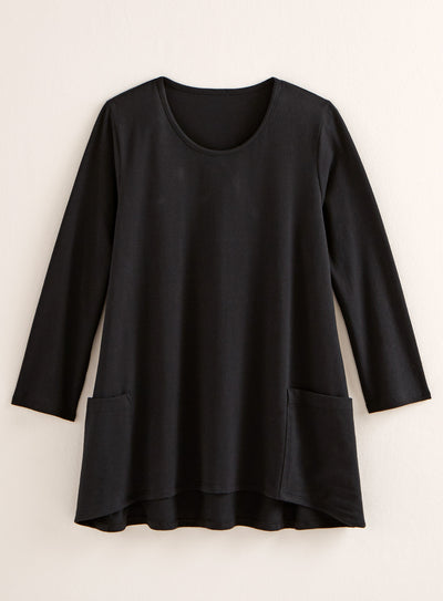 Beyond Basic Trapeze Top - 3/4 Sleeve