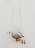 Amber Songbird Necklace