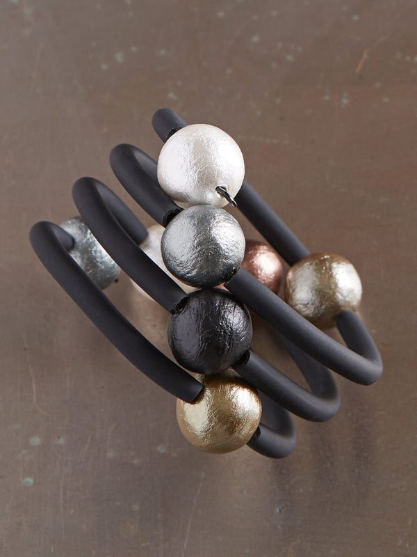 Planetary Pearl Wrap Bracelet