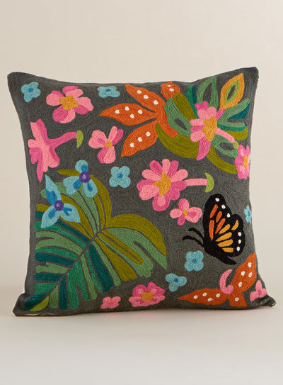 Tropical Butterfly Throw Pillows