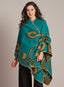 Hands-free Blanket Wrap - Teal and Gold FINAL SALE (No Returns)